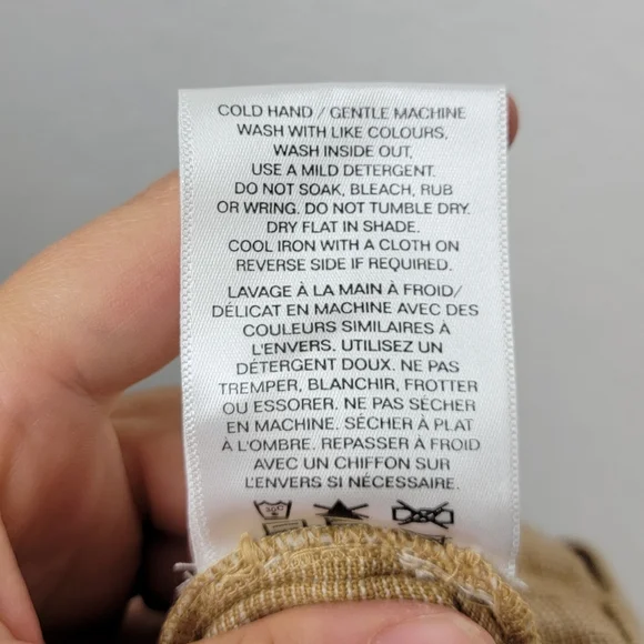 Posse Nancy Trouser in Walnut Linen Pleated Straight Wide Leg Tan Small - Picture 11 of 13